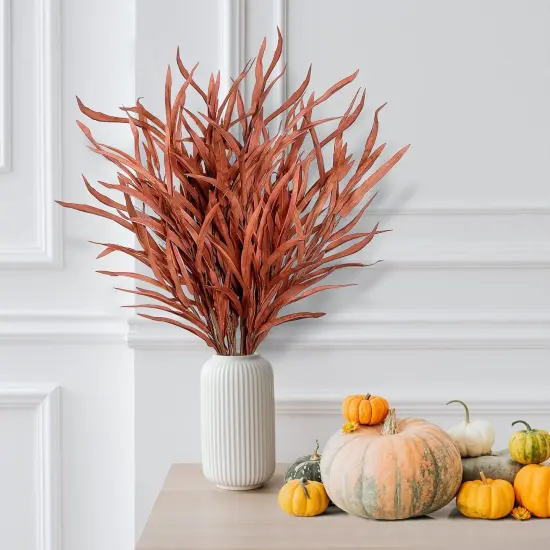6 Pcs Fall Leaves Stem {2}