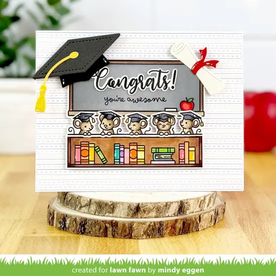 Lawn Fawn Clear Stamps 4"X6"-Simply Celebrate Graduation {4}