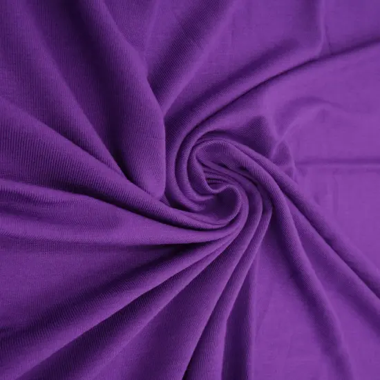Rayon Span Jersey Solid Fabric 1 Yard Soft Stretch Lightweight 58/60" Wide Violet {2}