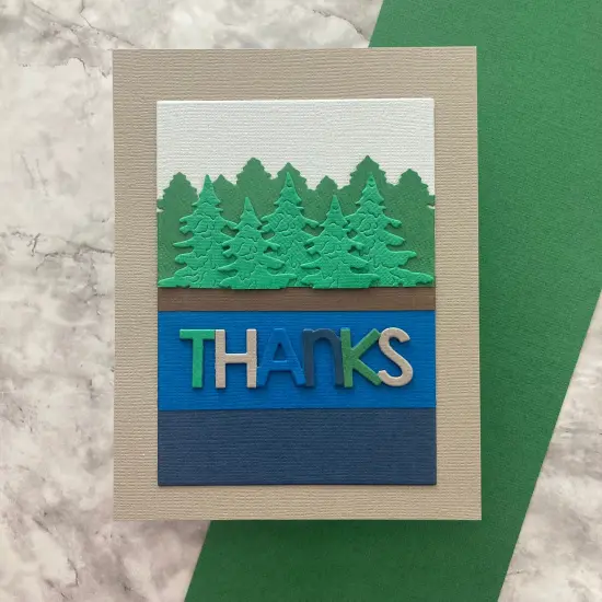 FOREST GREEN - Textured 12x12 Cardstock - Encore Paper {4}