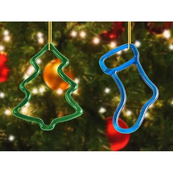 8" x 5.5" x 1.25" Holiday Tree & Stocking Glass Fusing Kiln Mold {4}