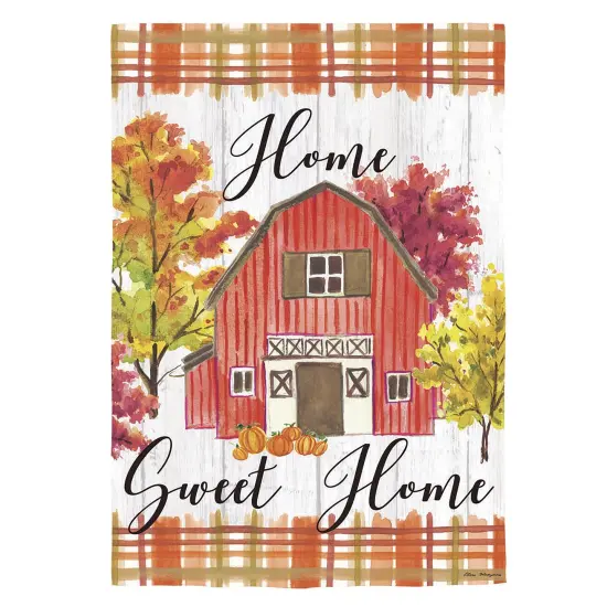 Barn Home Sweet Home 2 Sided Garden Flag {1}