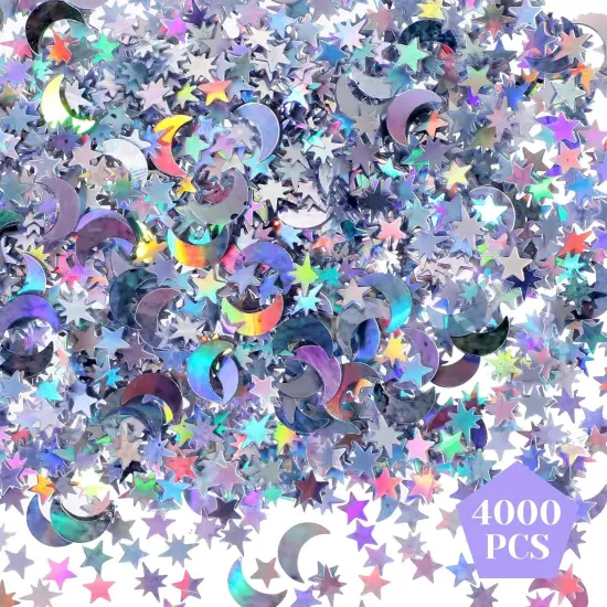 4000 PCS Moon Star Confetti for Table {2}