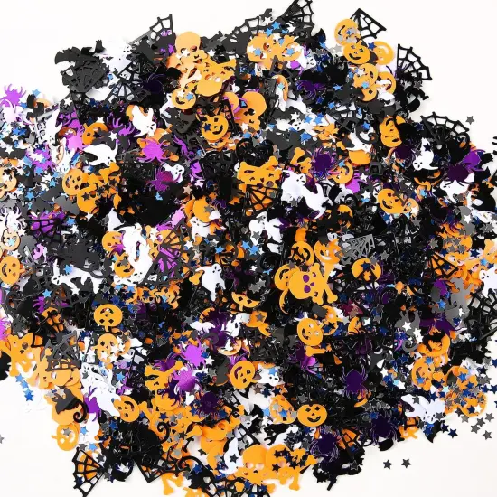 Halloween Confetti Table Decorations {3}