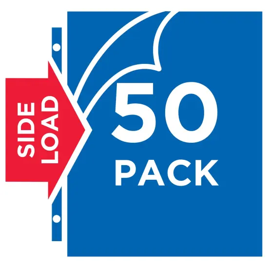 Avery Clear Quick Load Sheet Protectors, Non-Glare, Top & Side Load, 50 Document Protectors (73803) {4}