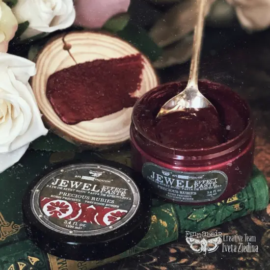 Art Extravagance - Jewel Texture Paste - Precious Rubies - 1 jar, 3.4 fl oz (100 ml) {3}