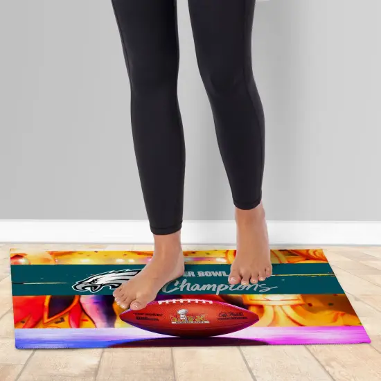 NFL Philadelphia Eagles 2025 Super Bowl LIX Parade Washable Rug 20X32 Inches {2}