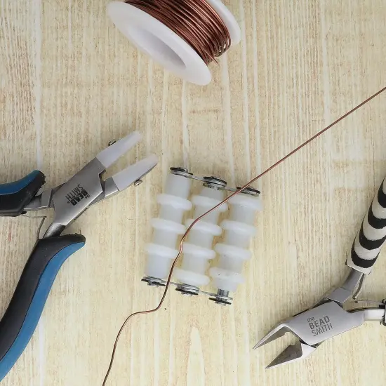 The Beadsmith Wire Straightener &ndash; Wire Elements &ndash; 1.75&rdquo; x 1.5&rdquo; with Three 1.2&rdquo; Nylon Rollers &ndash; Straighten Wire, Remove Bends, Kinks and Prepare for Wire Wrapping and Jewelry Making {5}