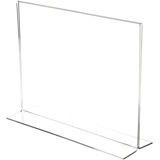 Plymor Clear Acrylic Sign Display / Literature Holder (Bottom-Load), 14" W x 11" H {1}