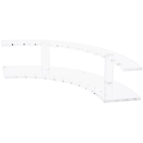 Plymor Clear Acrylic Curved 12 Pen Display Holder, 2.625" H x 14" W x 5" D {1}