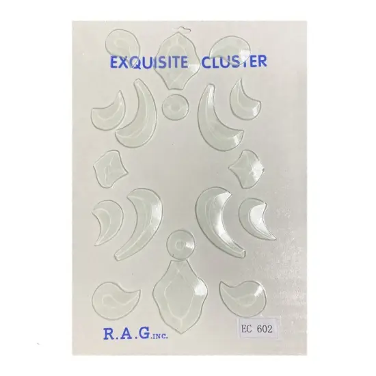 8" x 12" Exquisite Clear Glass Bevel Cluster EC602 {3}