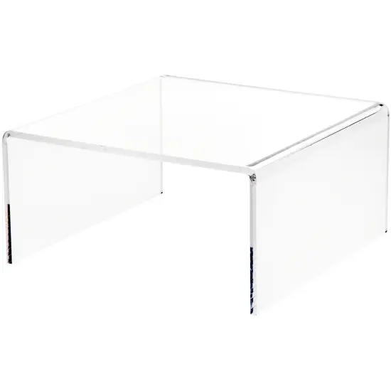 Plymor Clear Acrylic Short Square Display Riser, 4.5" H x 9" W x 9" D (1/4" thick) {1}