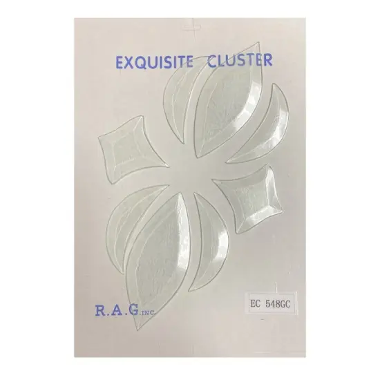 7" x 11-3/4" Exquisite Clear Glass Bevel Cluster EC548GC {3}