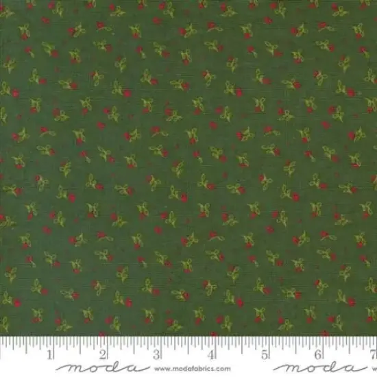Pine Valley Pine Green Holly Berry 44"/45" Fabric Per Yard {1}