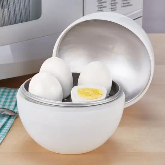 Collections Etc Perfect Hard Boiled Microwave Egg Cooker {1}