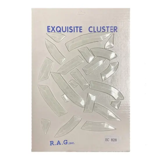 9" x 7-7/8" Exquisite Clear Glass Celtic Heart Bevel Cluster EC828 {3}