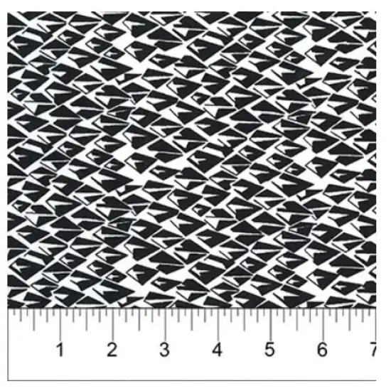 Banyan 81204-990 CLASSICS OPAL (Diamond Black on White) 45" Fabric Per Yard {1}