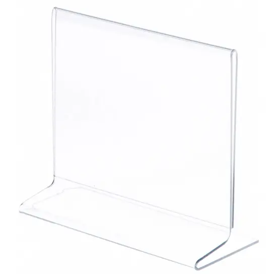 Plymor Clear Acrylic Sign Display / Literature Holder (Side-Load), 7" W x 5.5" H {1}