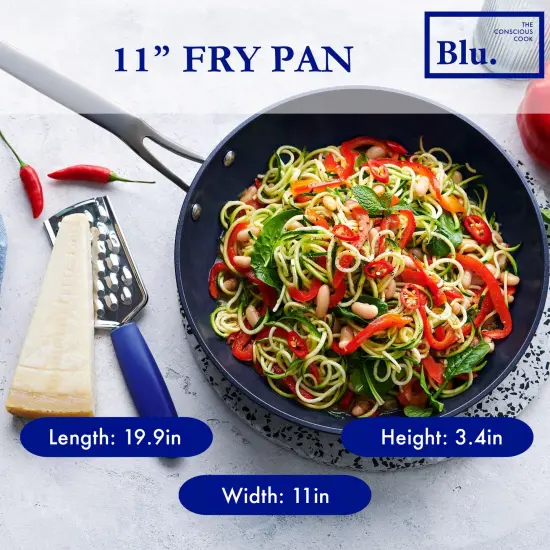 Blu. Cookware 11&rdquo; Induction Frying Pan, Non-Toxic {3}
