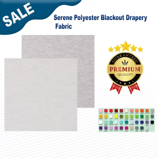 Serene Polyester Blackout Drapery Fabric {2}