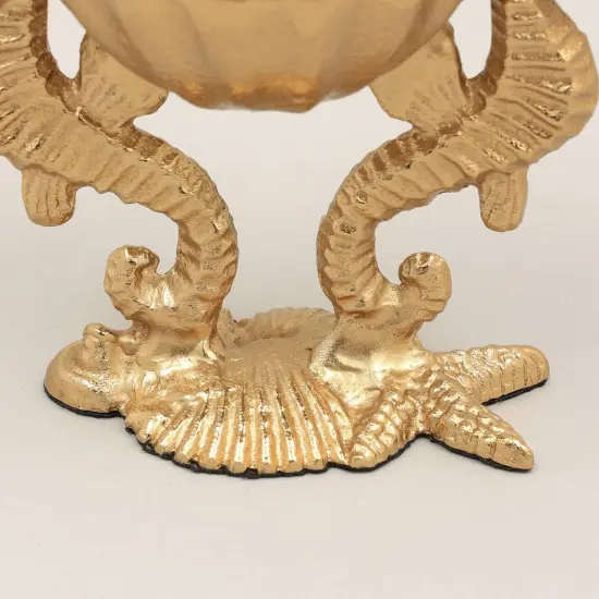 Decorative Bowl with Antique Gold Finish - Table D&eacute;cor {5}