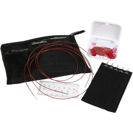 ChiaoGoo TWIST Red Lace Interchangeable 5" Tip Mini Set - US 000-1.5 (1.5-2.5mm) {2}