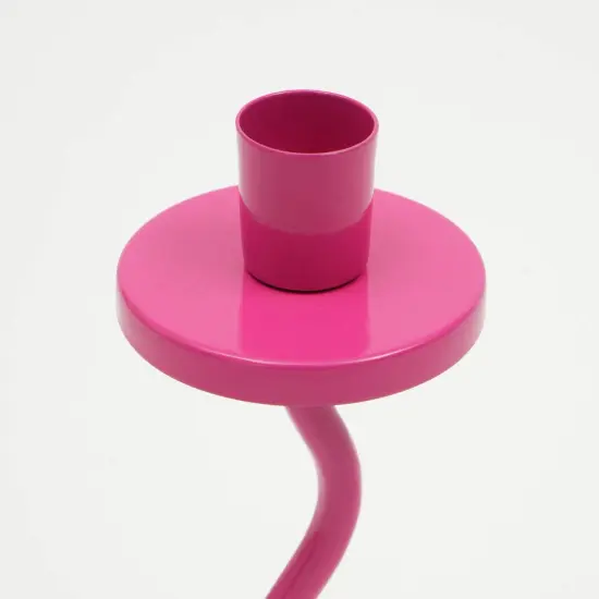Candle Holder Groovy Glow Pink &ndash; 4x10 Inch Home D&eacute;cor Accent for Elegant Ambiance {4}