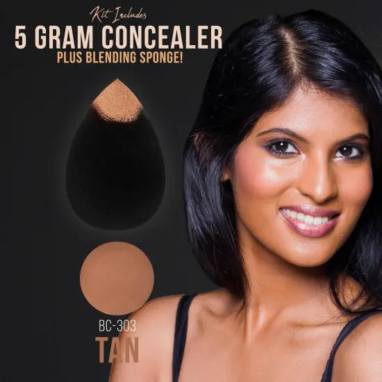 Belloccio Complete Cordless Handheld Airbrush Cosmetic Makeup System with 4 Tan Foundation Shades, 18-Piece Kit, Primer, Blush, Bronzer, Highlighter {5}