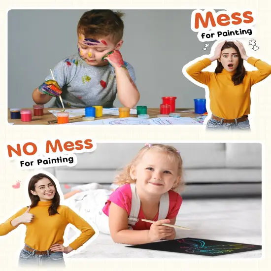 10 Pcs Rainbow Scratch Paper {3}