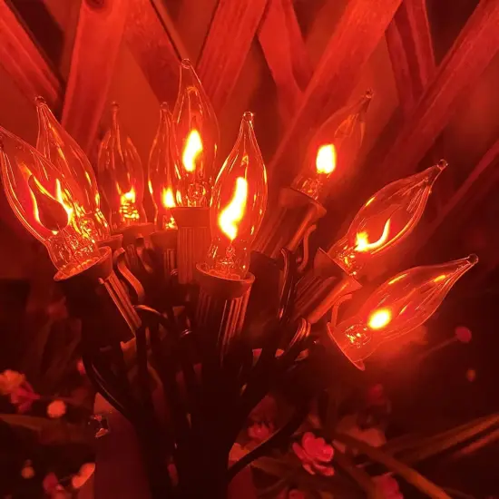 10FT C18 Halloween Flicker Flame String Lights {4}