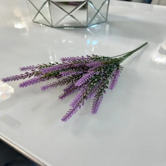 Faux Lavender Bouquet Stem 14" Bundle 4 Bunches {3}