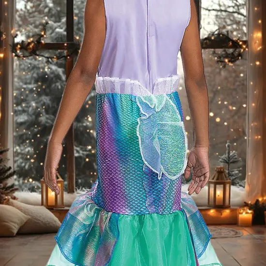 Deluxe Toddler Ariel Costume Little Mermaid Disney Dress Medium 3T&ndash;4T {3}