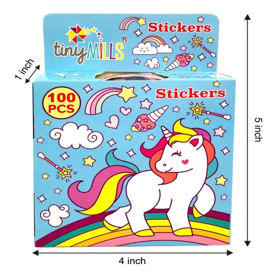 Unicorn Stickers 100 Stickers/Dispenser, Pack of 12 Dispensers for Unicorn Birthday Party {5}