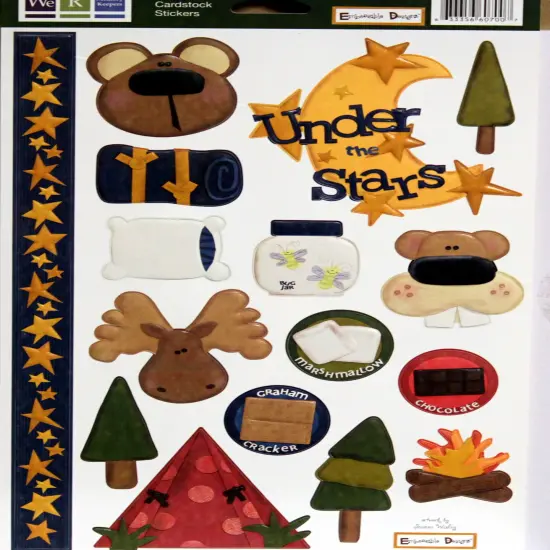 We Are Memory Keepers Under The Stars Embossed Cardstock Stickers {1}