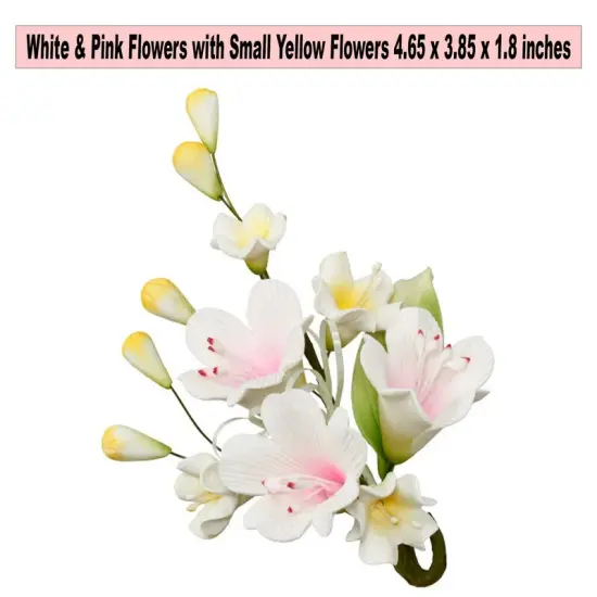 Multi-Color Spray Assortment Gum Paste Sprays White & Pink {1}