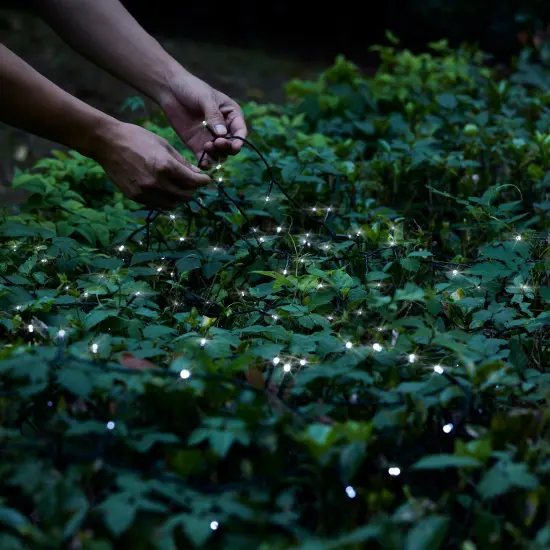 Set of 2 38.5ft. Solar String Light with 100 Lights {3}