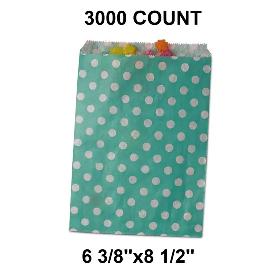 Small Dots Packaging Bags Ample 6 3/8" x 8 1/2" {1}