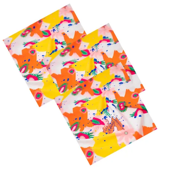 Anemone Garden Printed Spandex Fabric {5}