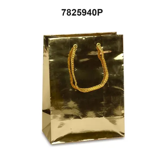 8'' x 4'' x 10'' Metallic Euro Totes for Sophisticated Gifts Gold {3}