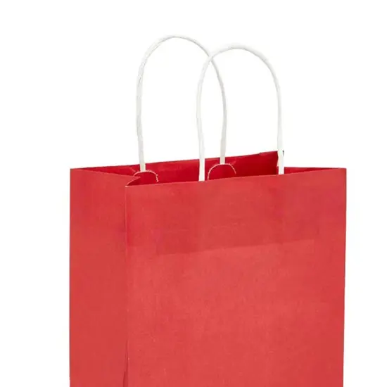 Elegant Glossy Bags 16'' x 6'' x 13'' Versatile Red {5}