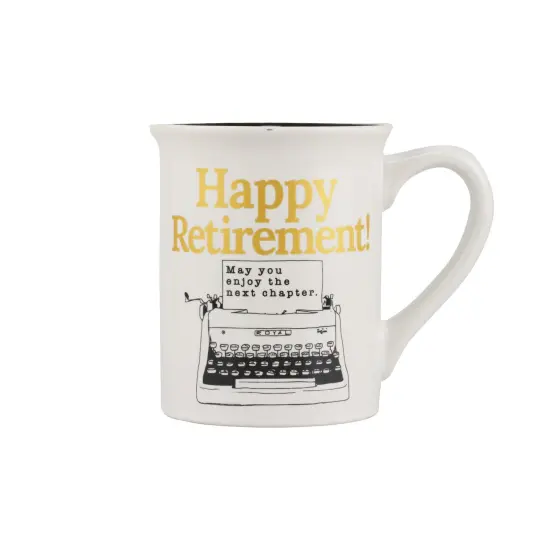 Enesco Our Name Is Mud Happy Retirement Mug  {1}