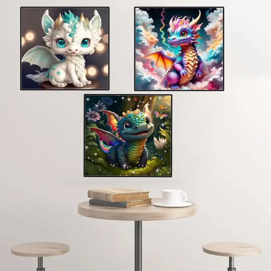 Diamond Painting Kits for Adults - 6 Pack Little Dragon {2}