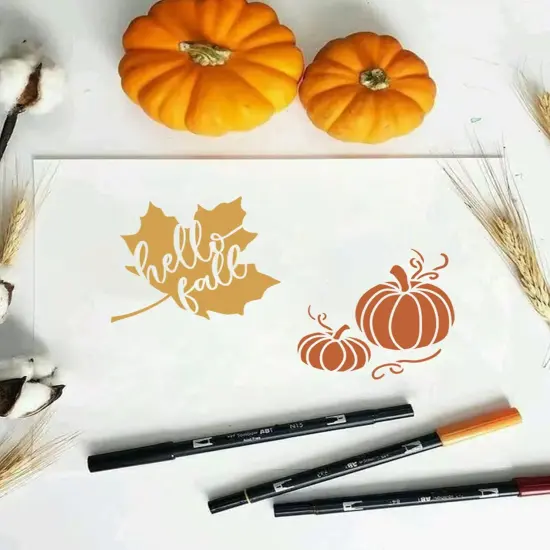 Small Fall Stencil for Painting on Wood(Fall) {6}