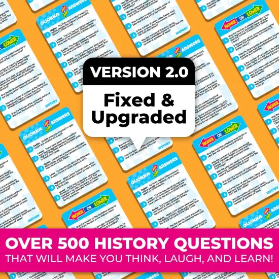 Higher or Lower History Board Game for Kids {2}