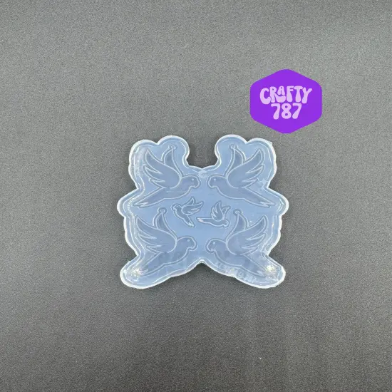 Cotorra Parrot Earring Silicone Mold {1}