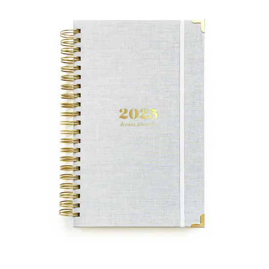 2025 dream.plan.do. planner &ndash; soft gray | 12 month weekly planner by lake + loft {1}