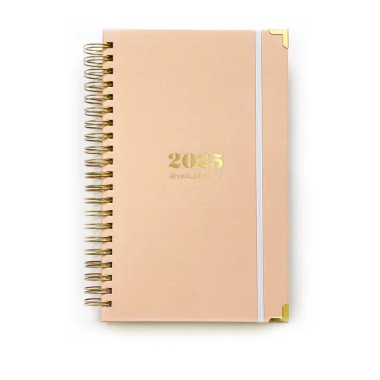 2025 dream.plan.do. planner &ndash; just peachy | 12 month weekly planner by lake + loft {1}