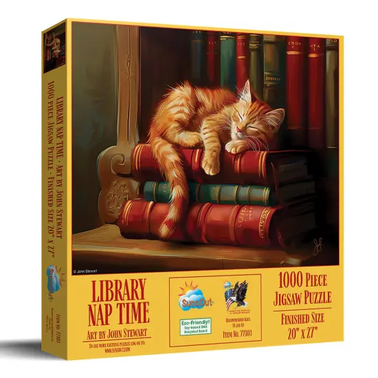 Sunsout Library Nap 1000 pc Jigsaw Puzzle 77103 {3}