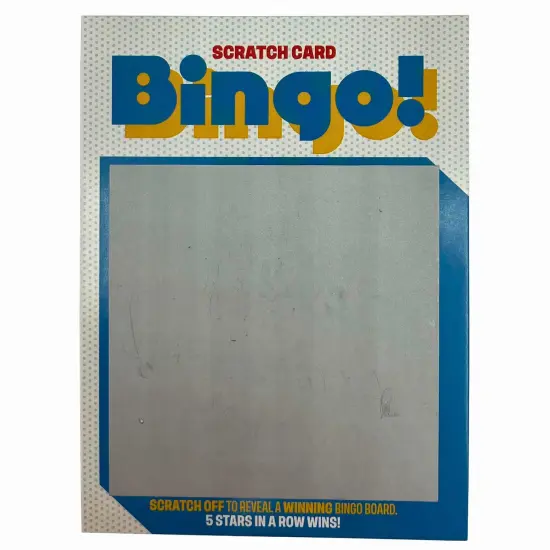 Grand Prix International: Bingo Scratch Card Game: Original - Entertaining Party Activity, Reveal 5 Stars In A Row To Win, 26 Bingo Scratch Off Cards {4}