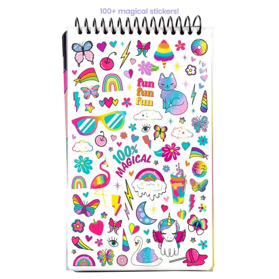 Fashion Angels: Sketch Portfolio Set - Unicorn Fantasy - 20 Page Compact Coloring & Drawing Book, 100+ Stickers, Magical Themed, Girls-Tweens-Kids 6+ {5}